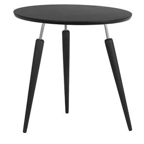 Круглый столик Мебелик BeautyStyle-22 (черный элит/металл/эбеновое дерево) в Смоленске
