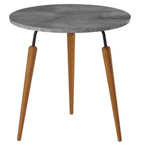 Круглый столик Мебелик BeautyStyle-22 (орех гикори/черный/бук) в Смоленске
