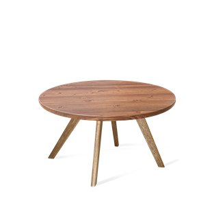 Круглый столик SHT-S39 / SHT-TT 70 МДФ (светлый орех/брашированный коричневый) в Смоленске
