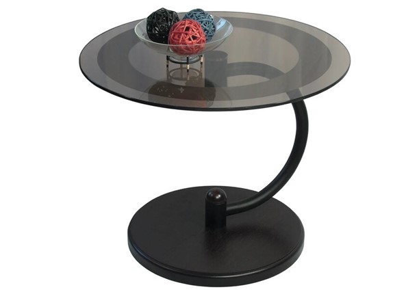 Стеклянный столик Дуэт 13Н (черный-венге) в Смоленске - изображение