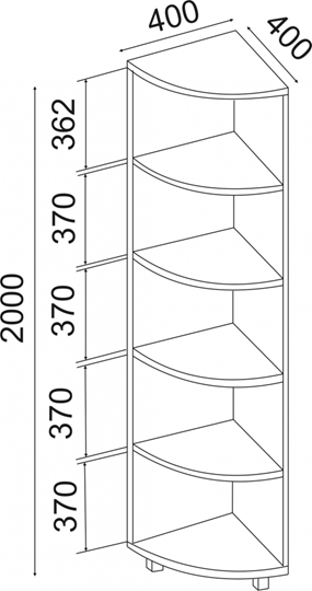 Угловой стеллаж West М07 в Смоленске - изображение 1
