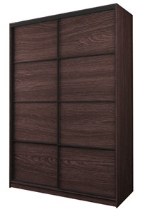 Шкаф 2-х дверный MAX МШ-23-6-16-11, Профиль Черный/Цвет Венге в Смоленске - предосмотр