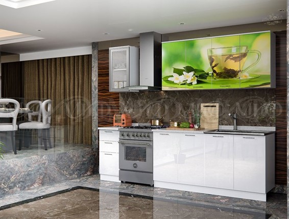 Готовая кухня фотопечать Чай мята 1,6 в Смоленске - изображение