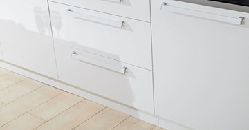 Модульный кухонный гарнитур Герда 2600 (Белый/Белый глянец) в Смоленске - предосмотр 3