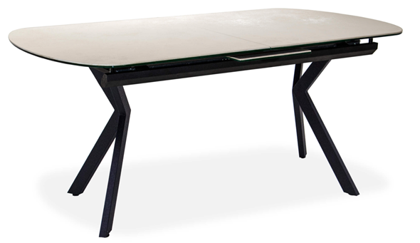Стол раздвижной Шамони 2CX 160х90 (Oxide Avorio/Графит) в Смоленске - изображение