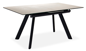 Обеденный раздвижной стол Бордо 2CQ 160х90 (Oxide Avorio/Графит) в Смоленске - предосмотр