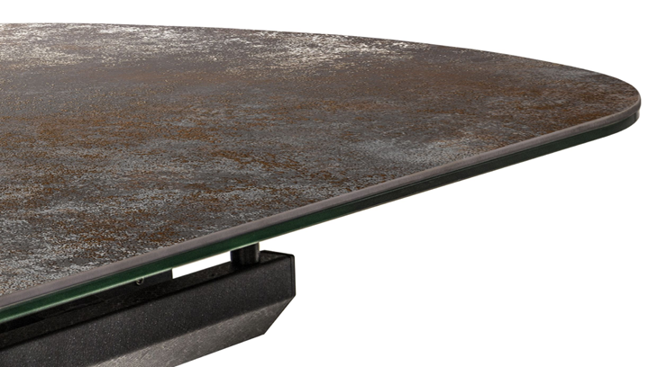 Обеденный раздвижной стол Шамони 3CX 180х95 (Oxide Nero/Графит) в Смоленске - изображение 2