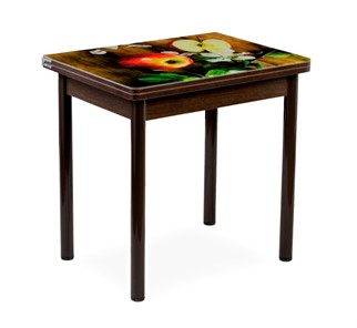 Кухонный пристенный стол СПА-02 СТФ, венге/фотопечать дерево/опоры коричневый в Смоленске - предосмотр