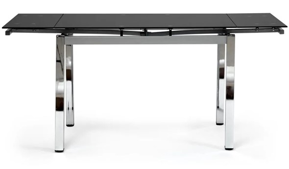 Стол раздвижной CAMPANA ( mod. 346 ) металл/стекло 70x110/170x76, хром/черный арт.11413 в Смоленске - изображение