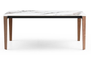 Кухонный стол раскладной DT8843CW (180) белый мрамор  керамика в Смоленске - предосмотр