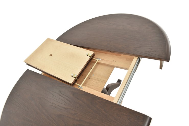 Обеденный раздвижной стол Фабрицио-1 исп. Круг 820, Тон 9 (Морилка/Эмаль) в Смоленске - изображение 5