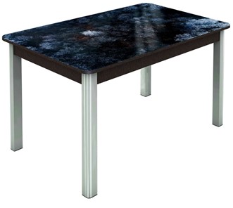 Кухонный стол раздвижной Гамбург исп. 1, ноги метал. крашеные №23 (Exclusive h108/венге) в Смоленске