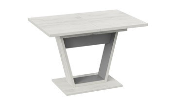 Кухонный стол раскладной Гавана тип 1 (Дуб крафт белый/Серый графит) в Смоленске - предосмотр 2