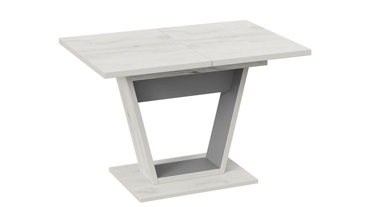 Кухонный стол раскладной Гавана тип 1 (Дуб крафт белый/Серый графит) в Смоленске - изображение 2