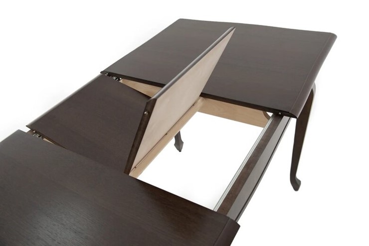 Кухонный стол раздвижной Кабриоль 1200х800, (Тон 7 - Орех тёмный) Морилка/Эмаль в Смоленске - изображение 8
