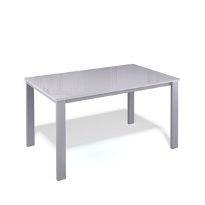 Кухонный стол раскладной Kenner LL1200 серый/стекло серое глянец в Смоленске