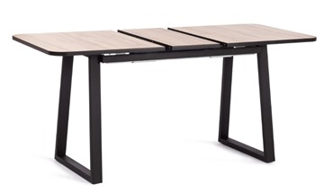 Кухонный раскладной стол MALTIDO ЛДСП/HPL/металл, 130/160x75x75 Дуб Вотан/чёрный арт.19745 в Смоленске - предосмотр 5