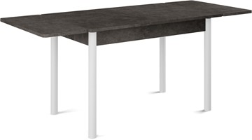 Кухонный раскладной стол Милан-2 EVO, ноги белые, серый камень в Смоленске - предосмотр 1