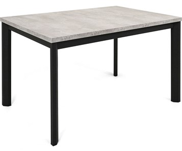 Обеденный раздвижной стол Нагано-1L (ноги черные, светлый цемент) в Смоленске