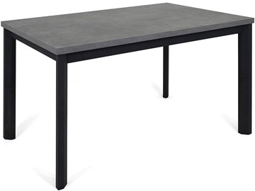 Кухонный стол раскладной Нагано-3L (ноги черные, серый камень) в Смоленске
