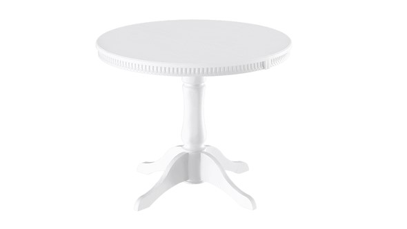 Кухонный стол раздвижной Орландо Т1, цвет Белый матовый (Б-111.02.1) в Смоленске - изображение