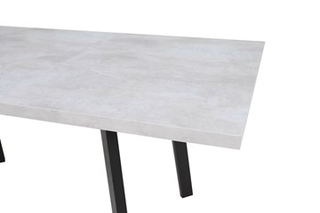 Кухонный раскладной стол Робин, опоры прямые, цемент светлый в Смоленске - предосмотр 3