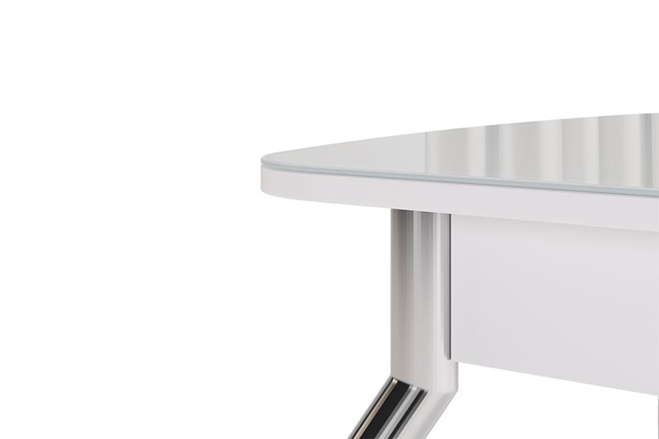 Кухонный раскладной стол Танго, белый/кофе в Смоленске - изображение 6
