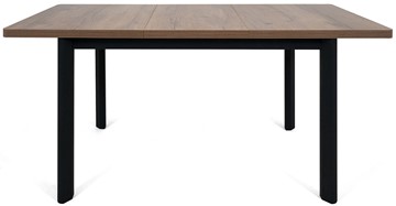 Кухонный раскладной стол Токио-2L (ноги металлические черные, дуб табако) в Смоленске - предосмотр 4