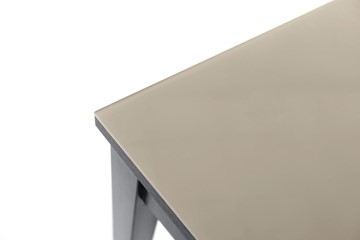 Кухонный стол раскладной Токио дерево №3 (стекло молочное/венге) в Смоленске - предосмотр 5