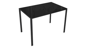 Обеденный стол Торрес тип 1 (Черный муар/Черный глянец) в Смоленске