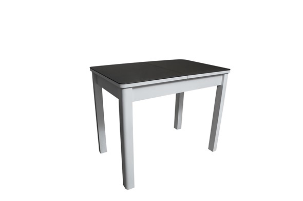 Кухонный стол раскладной Айсберг-1СТ белое-черное в Смоленске - изображение