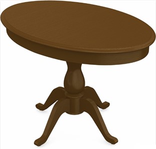 Раздвижной стол Фабрицио-1 исп. Эллипс, Тон 2 Покраска + патина с прорисовкой (на столешнице) в Смоленске