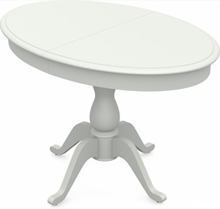 Кухонный стол раскладной Фабрицио-1 исп. Эллипс, Тон 9 Покраска + патина с прорисовкой (на столешнице) в Смоленске
