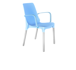Кухонный стул SHT-ST76/S424 (голубой/хром лак) в Смоленске