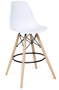 Барный кухонный стул Cindy Bar Chair (mod. 80) 46х55х106 белый арт.12656 в Смоленске