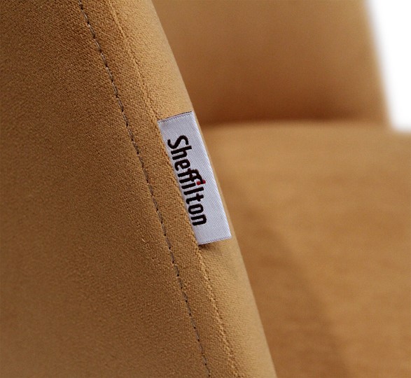 Барный стул SHT-ST35 / SHT-S148 (горчичный/черный муар/золото) в Смоленске - изображение 3