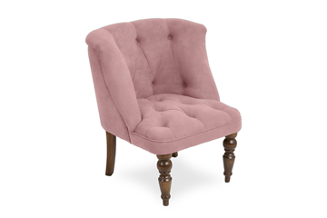 Кресло Бриджит розовый ножки коричневые в Смоленске