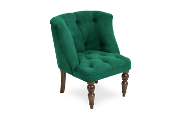 Кресло Бриджит зеленый ножки коричневые в Смоленске