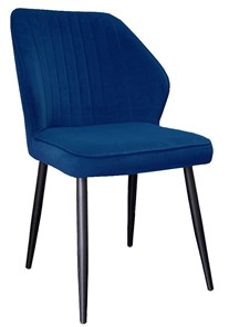 Кухонный стул 222, микровелюр Z20 синий, ножки черные в Смоленске
