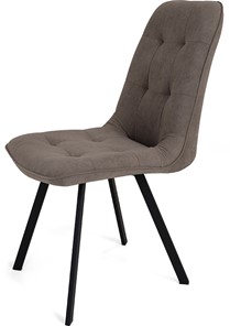 Обеденный стул Бакарди, ноги черные прямоугольные 1-Q3015/велюр T173 Капучино в Смоленске