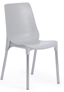 Обеденный стул GENIUS (mod 75) 46x56x84 серый/ножки хром арт.19671 в Смоленске