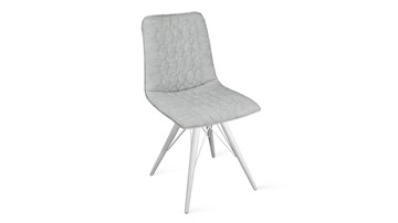 Кухонный стул Хьюго К3 (Белый матовый/Микровелюр Duna Silver) в Смоленске - предосмотр