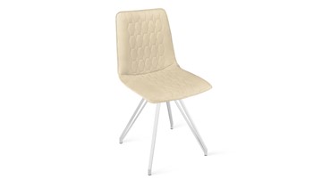 Обеденный стул Хьюго К4 (Белый матовый/Велюр Confetti Cream) в Смоленске