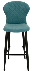 Обеденный стул Марио барный(Аквамарин Т179/ноги черные) в Смоленске - предосмотр 1