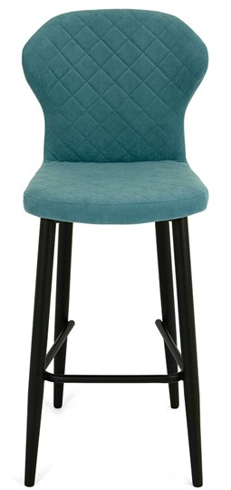 Обеденный стул Марио барный(Аквамарин Т179/ноги черные) в Смоленске - изображение 1