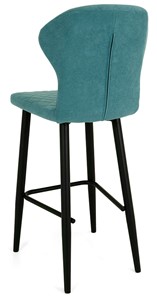 Обеденный стул Марио барный(Аквамарин Т179/ноги черные) в Смоленске - предосмотр 3