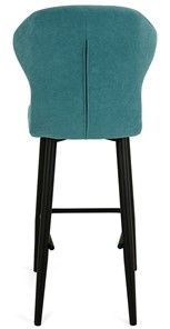 Обеденный стул Марио барный(Аквамарин Т179/ноги черные) в Смоленске - предосмотр 4