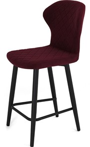 Кухонный стул Марио полубарный (Бордо Т175/ноги черные) в Смоленске - предосмотр