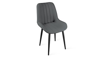 Обеденный стул Марвел Исп. 2 К1С (Черный муар/Кож.зам Polo Graphite) в Смоленске