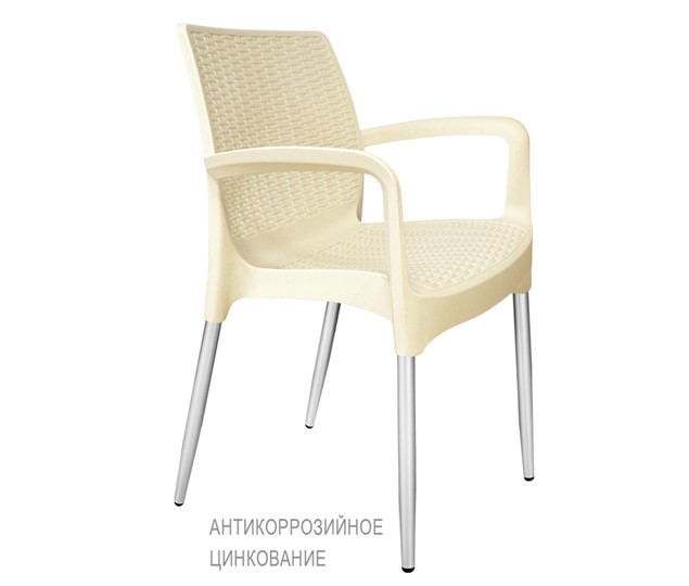 Кухонный стул SHT-ST76/S424-С (белый/хром лак) в Смоленске - изображение 1